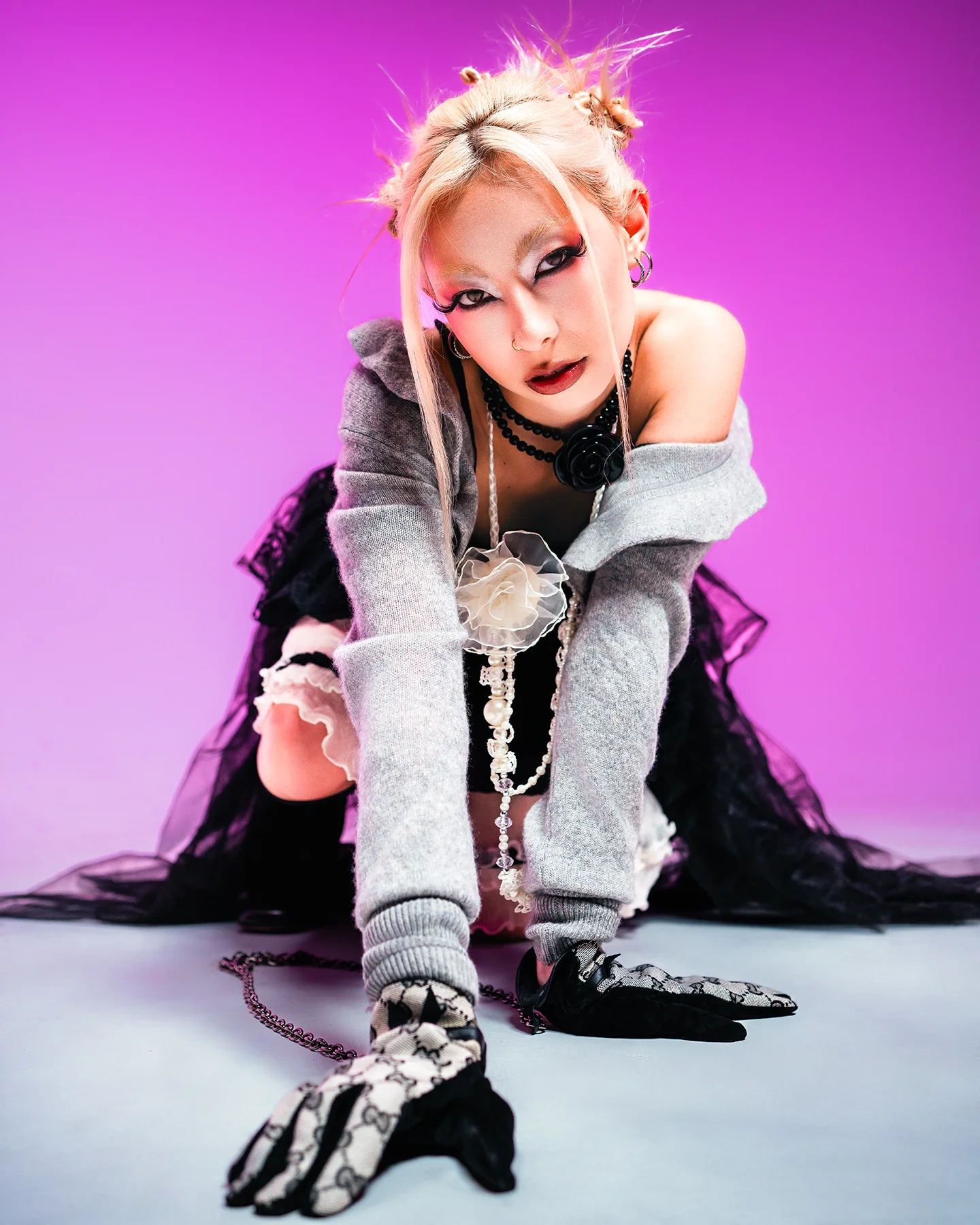 Jelena fashion portrait with expressive pose