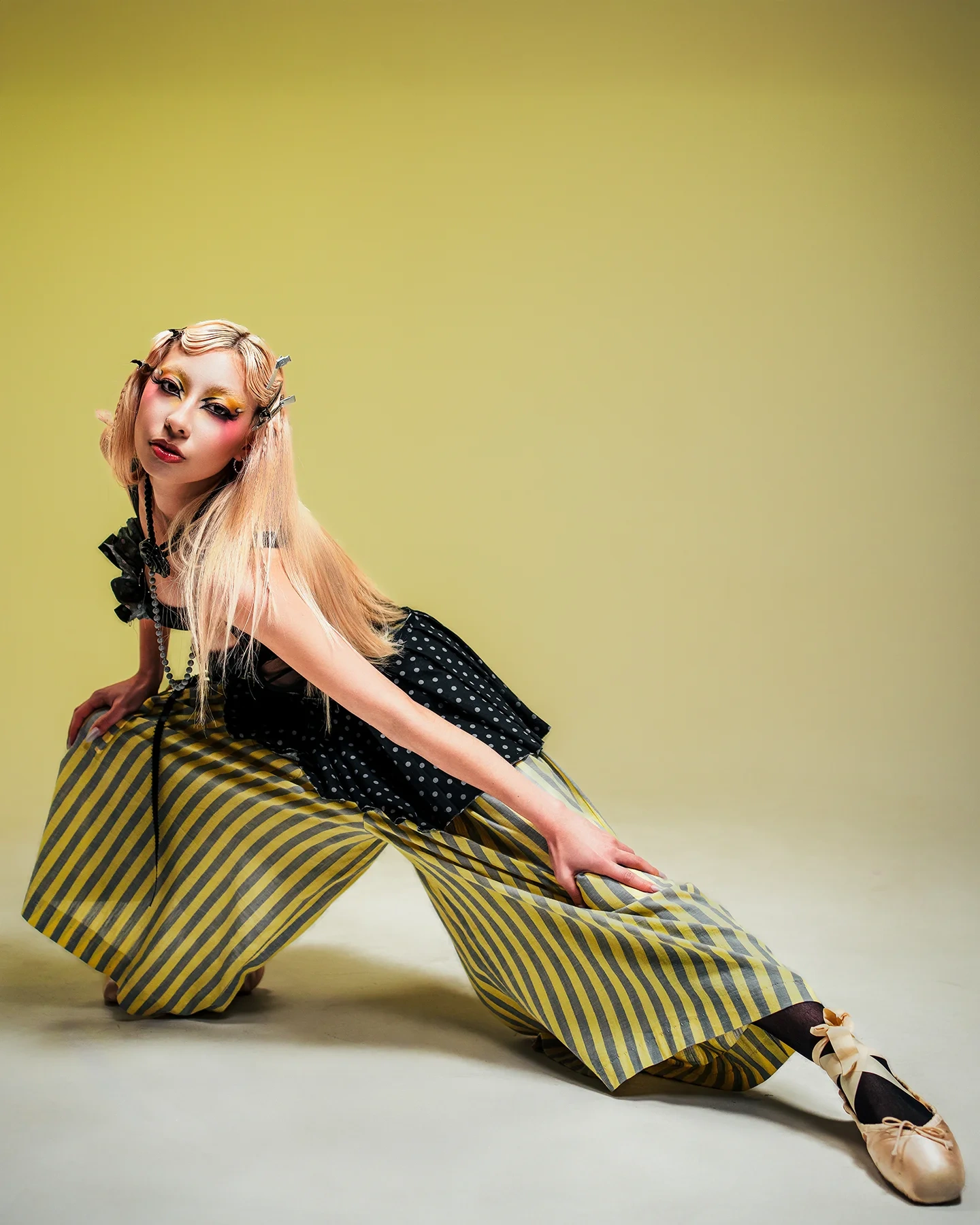 Fashion portrait of model Jelena in editorial styling