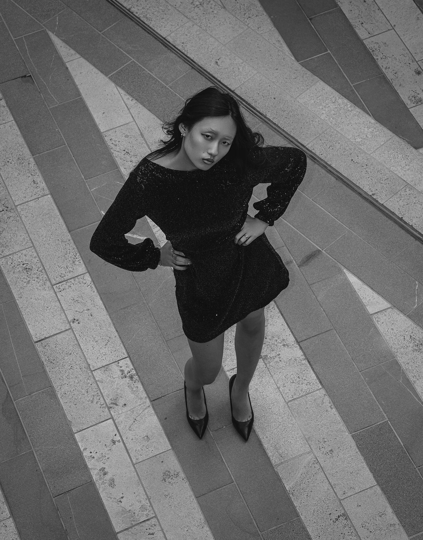 Sara editorial cover portrait in Burnaby urban setting
